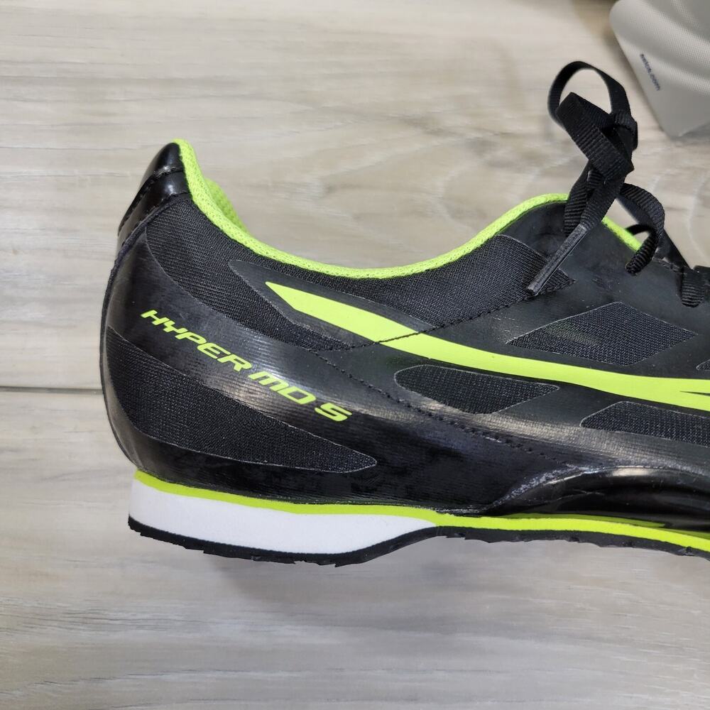Asics Athletic Shoes Men's 11.5 Black/Flash Yellow Hyper MD 5 - Picture 7 of 10